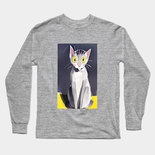 Cute cat art Long Sleeve T-Shirt